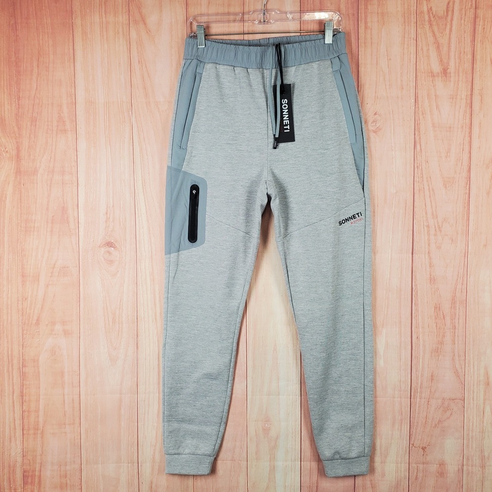 Sonneti Sport Brant Jogger Pants Mens Small Heather Gray Outdoor Performance
